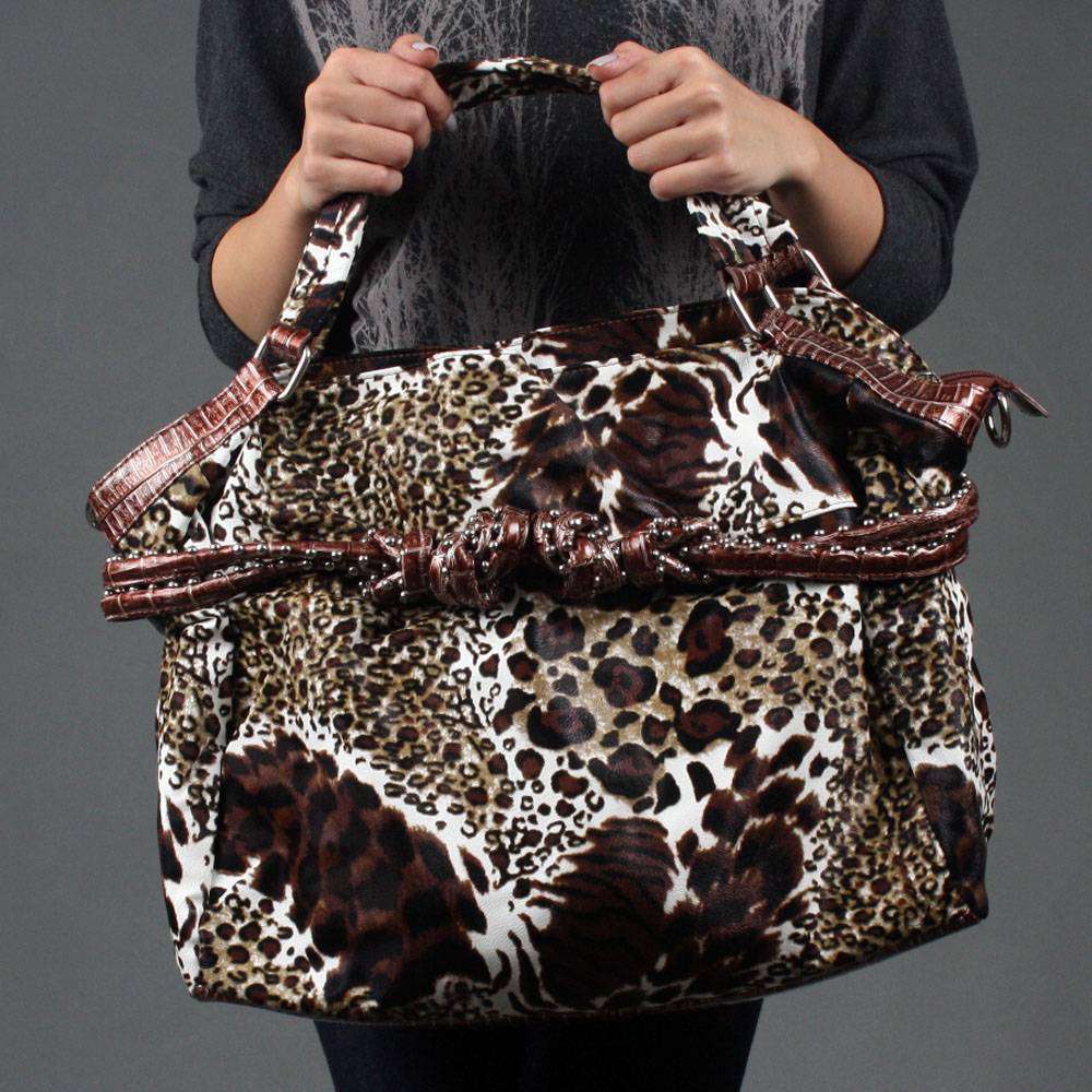 simply southern leopard purse